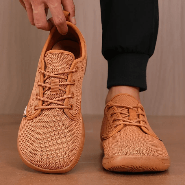AirExpand Wide Toe Knitted Mesh Walking Shoes for Men  display picture 3