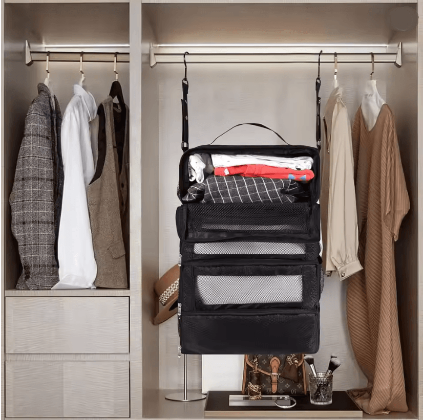 TravelEase Collapsible Hanging Suitcase Organizer High Capac | Inspire ...