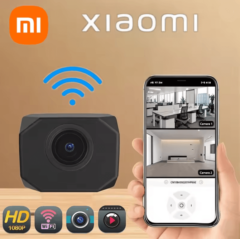 Xiaomi 1080P Mini WiFi Security Camera with Two Way Audio and Remote Monitoring