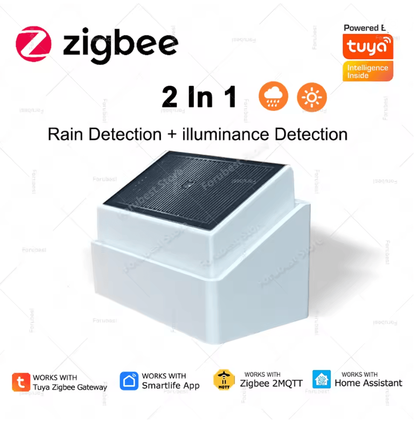 SmartRain Zigbee Solar Rain and Light Sensor for Tuya Home A | Inspire ...