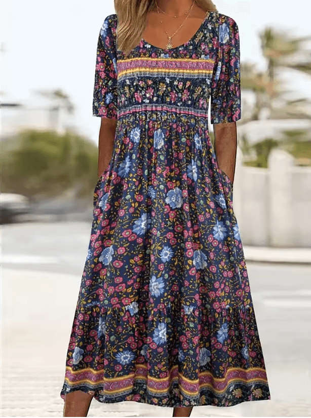 boho breeze summer dress Summer Breeze Maternity Soft Chiffon Unique Boho Dresses ZeBu Be You