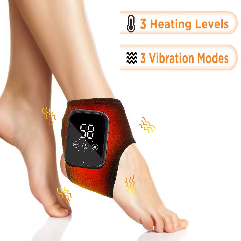 RelaxEase Electric Foot and Hand Massager with Heat and Vibration