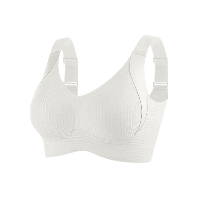 Comfort Lift Plus Size Seamless Wireless Bra with Wide Straps & Natural Support