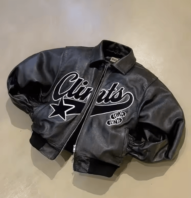 ジャケット・アウター 00s LHP Zip Gimmick Leather Jacket Y2K Oversize Zip-Up Faux Leather Jacket OL408 - Korean Women's Fashion
