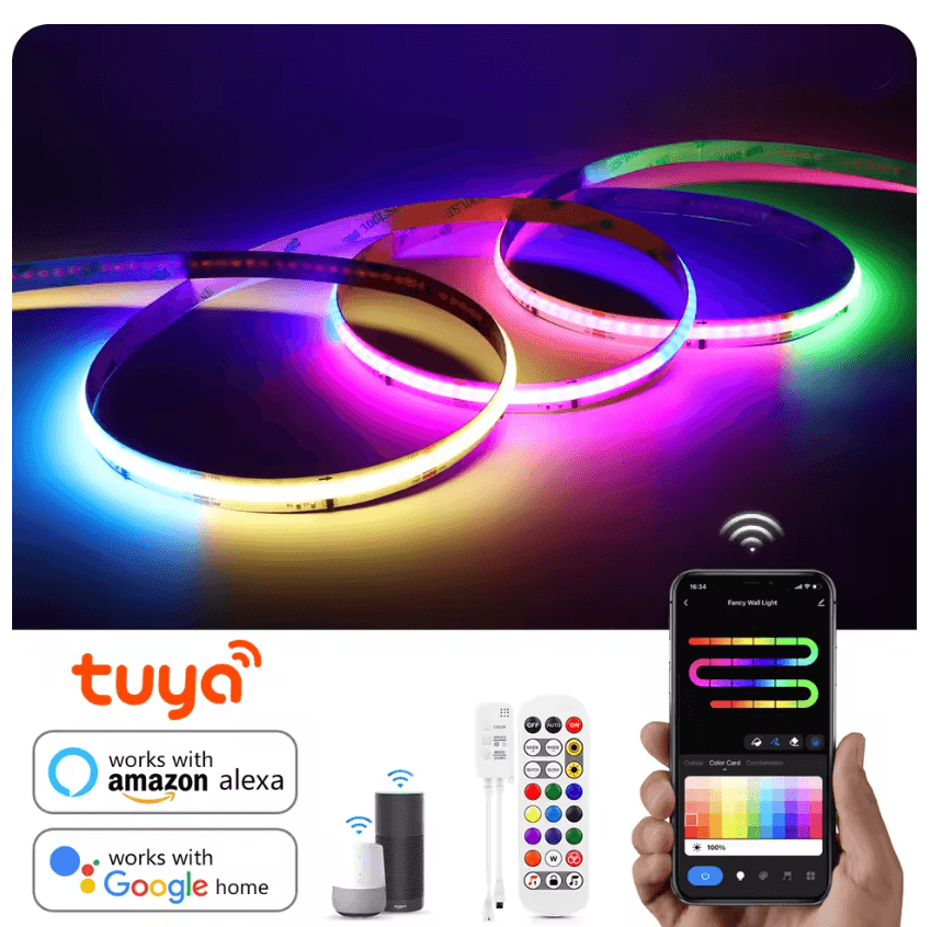 Smart WiFi RGB LED Strip Lights with APP Control and Voice C | Inspire ...