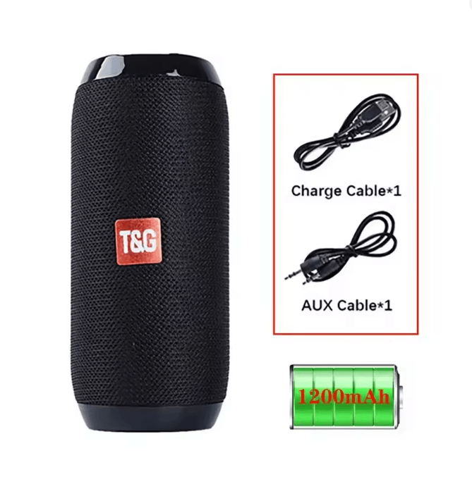 Portable Bluetooth Speaker with Deep Bass and Wireless Connectivity