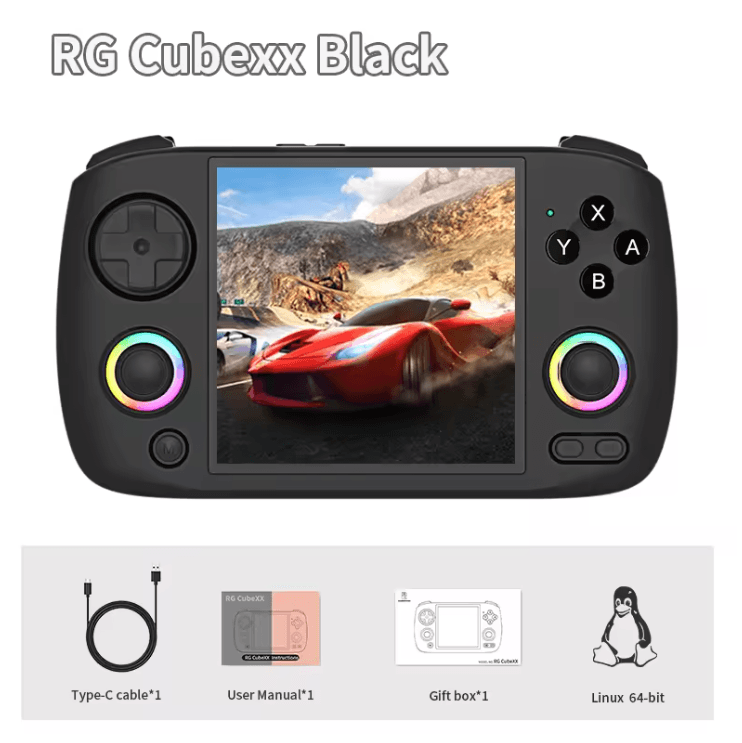 ANBERNIC RG Cubexx Retro Handheld Game Console with IPS Screen and WiFi