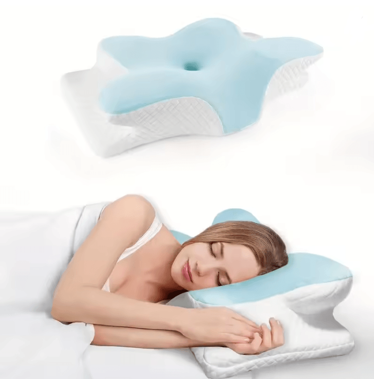 Butterfly Memory Foam Cervical Pillow Pain Relief Orthopedic Neck Support