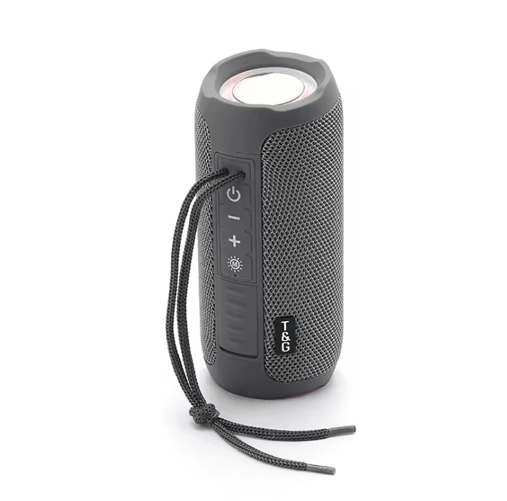 Portable Wireless Bluetooth Speaker with LED Light and FM Radio