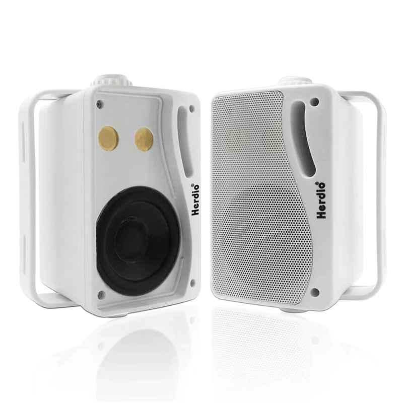 Herdio 3.5 Inch Passive Outdoor Waterproof Wall Mount Speakers 200W