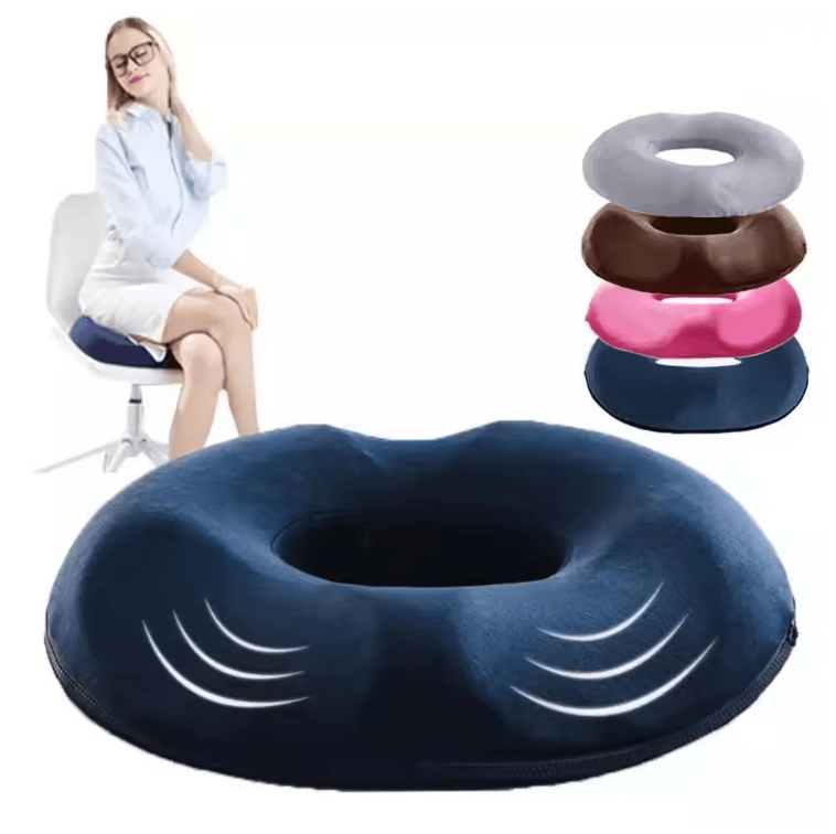 Orthopedic Donut Pillow Seat Cushion with Memory Foam for Ta