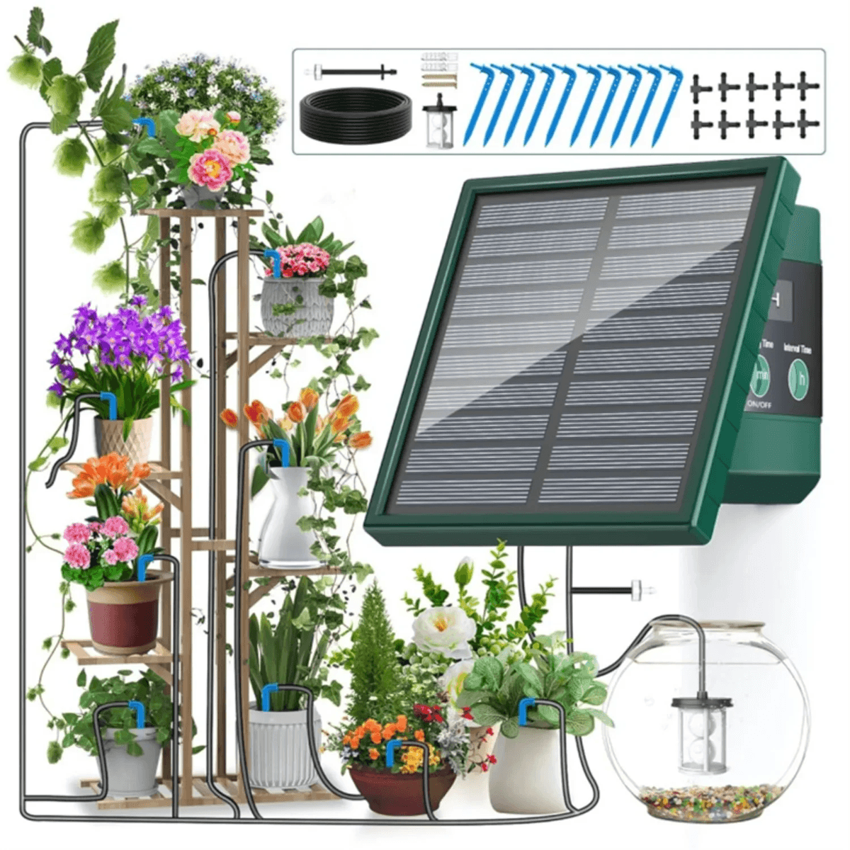 Solar Powered Automatic Drip Irrigation System for Garden an | Inspire ...