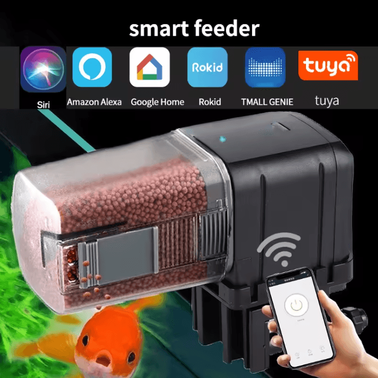 Smart Automatic Fish Feeder WiFi App Controlled Aquarium Fee | Inspire ...