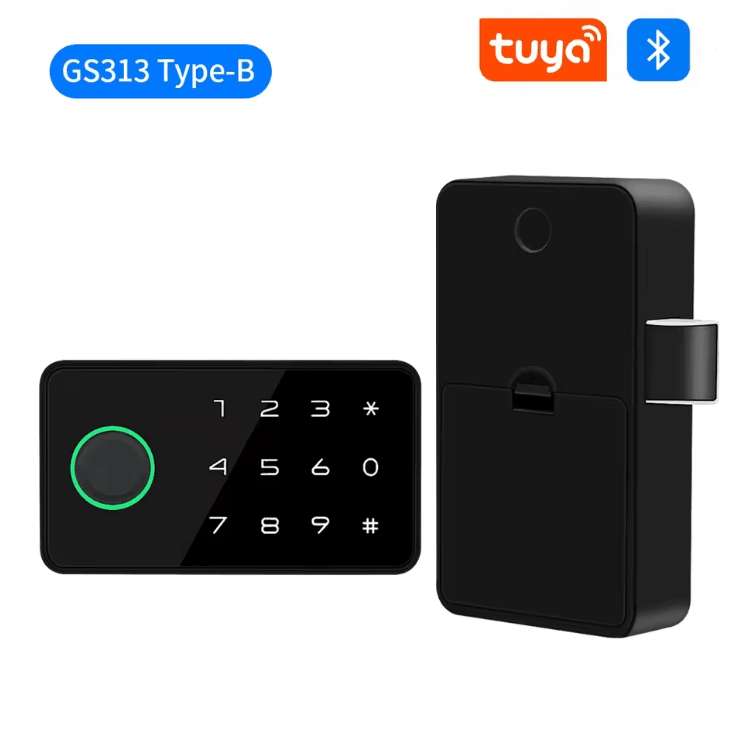 Tuya Smart Fingerprint Cabinet Lock Keyless Security Drawer and Furniture Lock