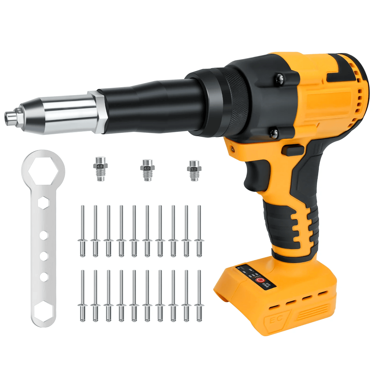Brushless Cordless Rivet Gun 24 to 48mm with LED Work Light | Inspire ...