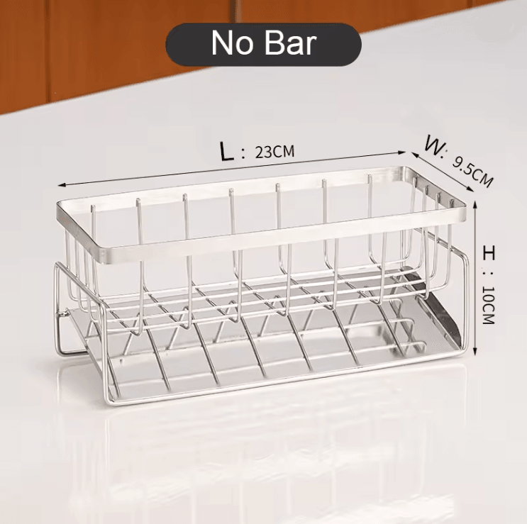 Stainless Steel Sink Cleaning Storage Rack Multifunctional Organizer