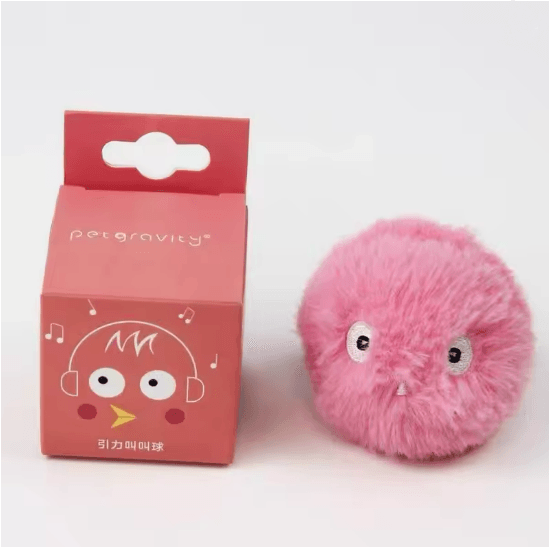 Smart Plush Catnip Squeak Ball Interactive Toy for Cats