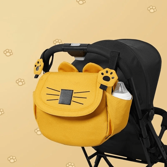 StrollEase Universal Baby Stroller Organizer – Large Capacity Diaper Bag with Cup Holder and Adjustable Shoulder Strap