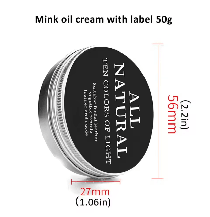 LuxRestore Premium Mink Oil Leather Care Cream for Shoes, Bags, and Accessories