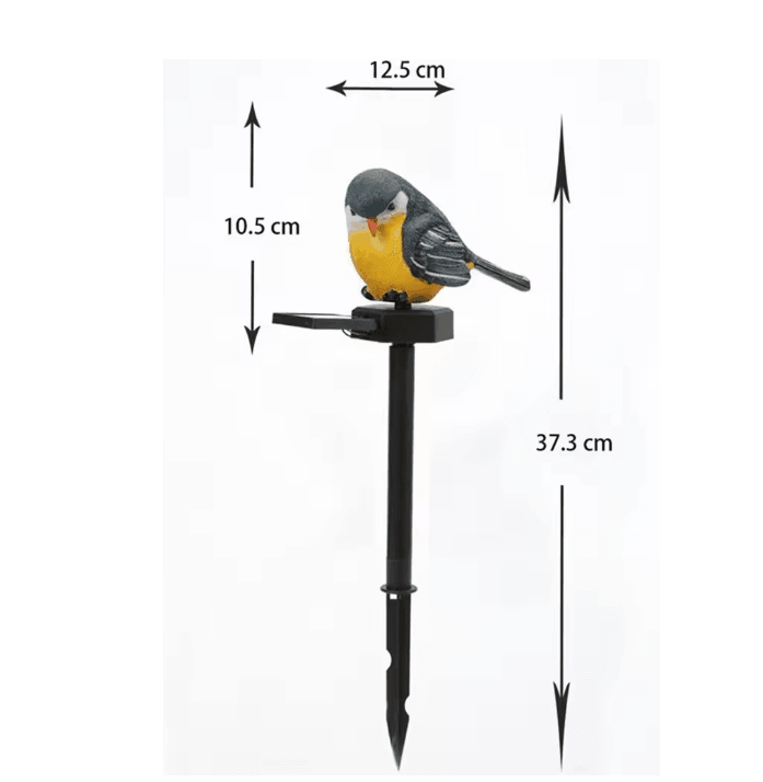 LumiBird Solar Resin Bird Garden Light Outdoor Lawn Decoration
