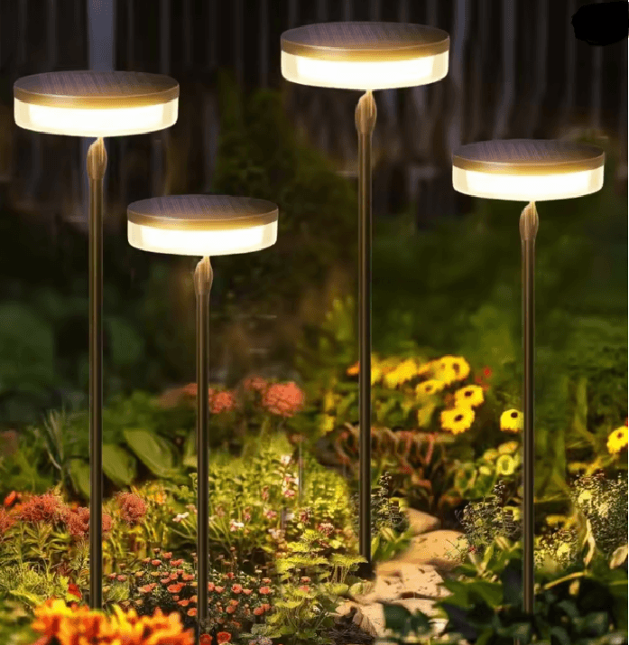 BreezeGlow Solar Swaying Pathway Lights Outdoor Waterproof Set