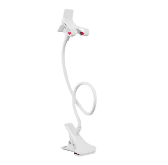 FlexiGrip 360 Adjustable Phone Holder – Universal Lazy Stand for Bed, Desk, or Table