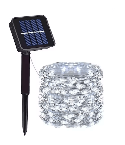 SunGlow Solar Fairy Lights Outdoor String with 8 Lighting Modes