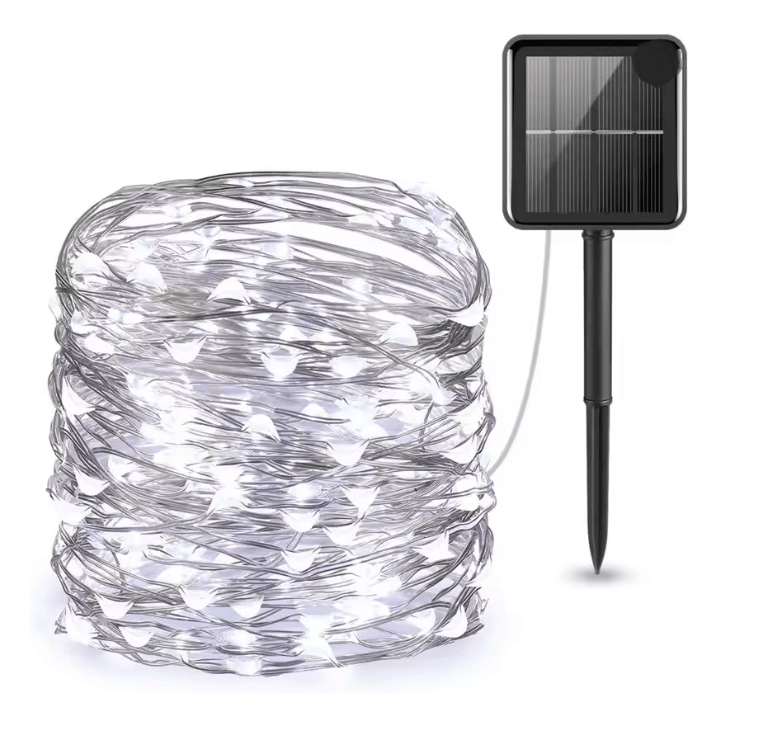 SolarTwinkle Outdoor Fairy String Lights