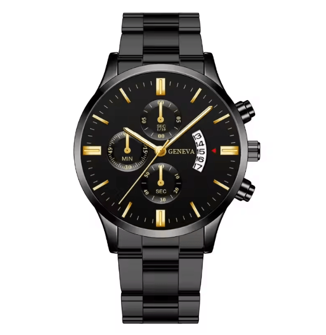 Silver Stainless Steel Luxury Quartz Watch