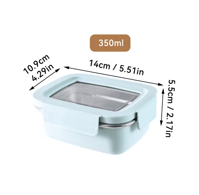 WORTHBUY Stainless Steel Bento Lunch Box Divided Sealed Food Container
