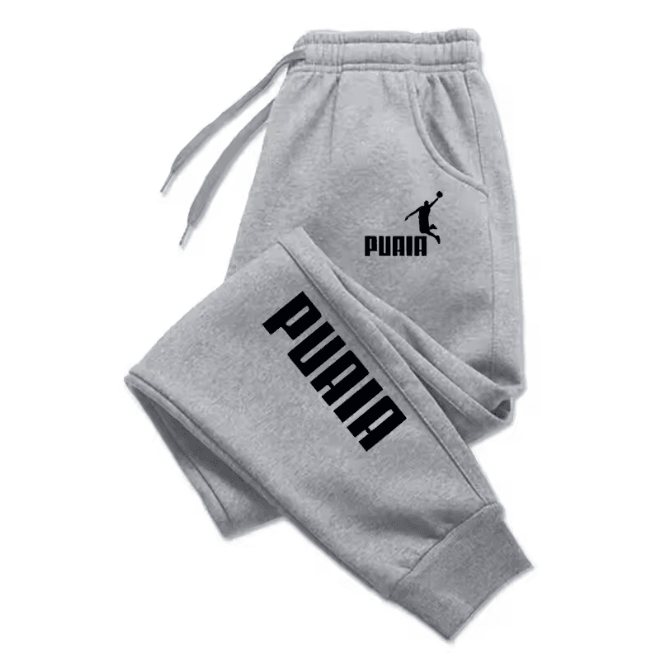 PUAIA StreetFlex Mens Jogger Pants Loose Fit Autumn Winter Sports Trousers