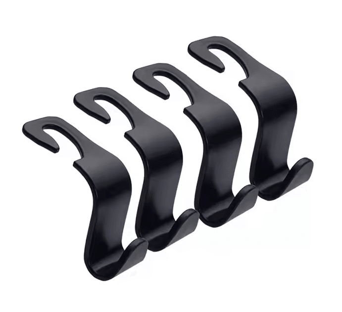 HangEase Car Headrest Hooks Seat Back Bag Organizer Clips