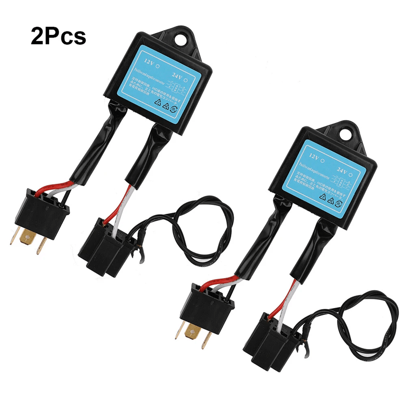H4 Reversed Polarity Converter Headlight Wiring Adapter 2 Piece Set