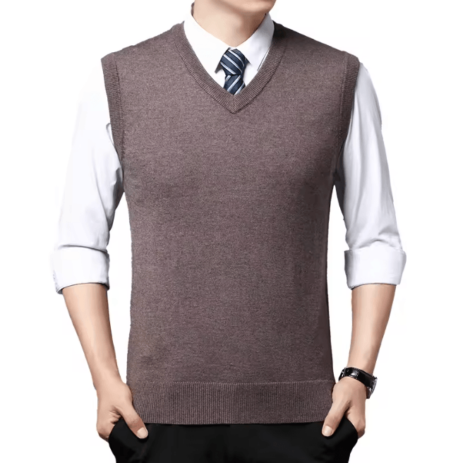 Mens Casual Sweater Vest Warm Knit Autumn Winter Wear