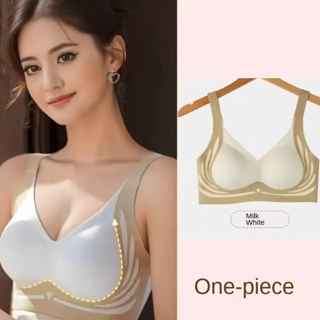 Plus Size Seamless Push Up Wireless Bra Full Cup Comfort Support