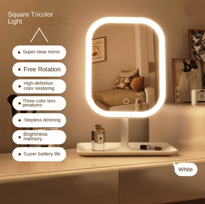 Modern LED Vanity Makeup Mirror with Touch Control