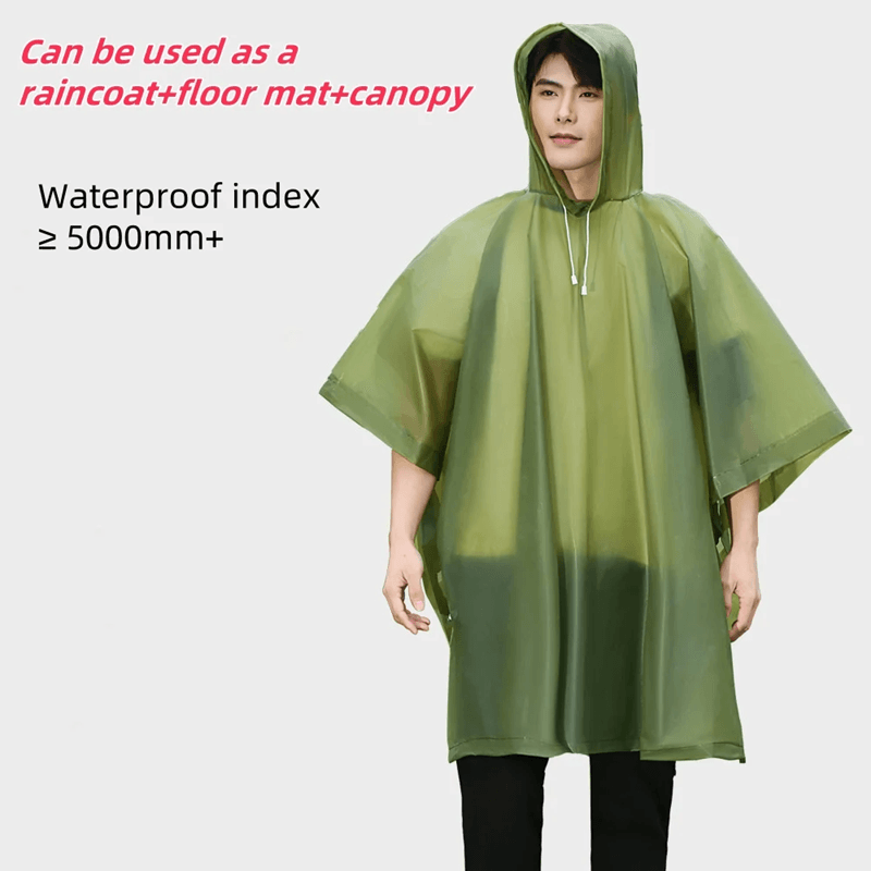 Disposable Outdoor Rain Poncho Thick Cloak Style Raincoat fo | Inspire ...