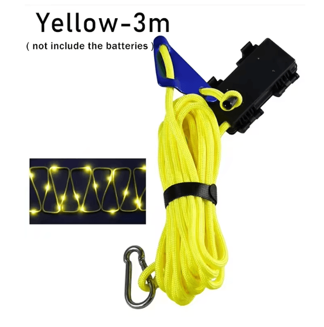 Camping Tent Rope LED Light Waterproof Outdoor Guy Line Safety Lighting