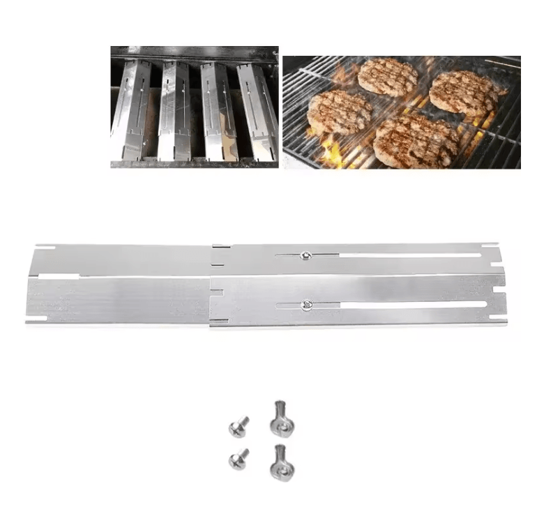 Adjustable Grill Heat Plate Shield Replacement Porcelain Steel Flavorizer Bars