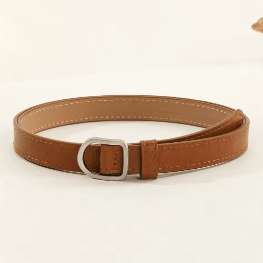 Unisex Perforated PU Leather Casual Belt for Jeans