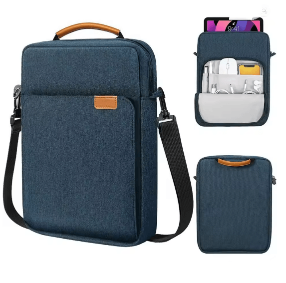 Crossbody Tablet Bag Shoulder Messenger Case for iPad and Galaxy Tab
