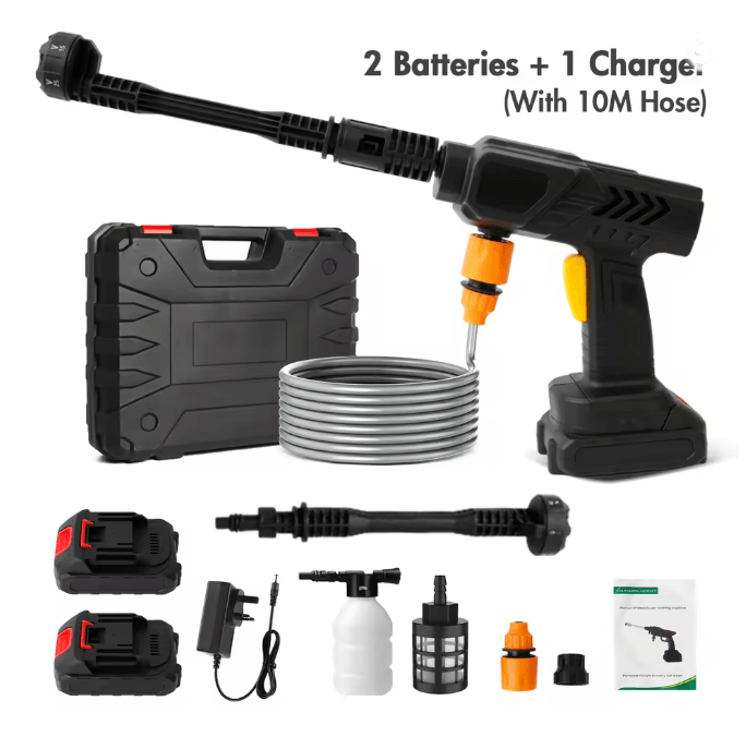 Cordless Pressure Washer Gun Portable High Power Electric Cleaner with Battery