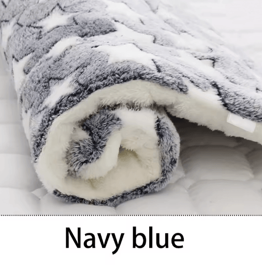 CozyPaws Flannel Pet Sleeping Mat Warm Dog Bed and Cat Cushion