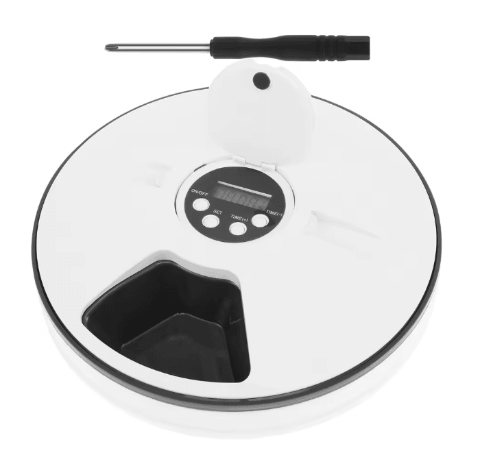 Automatic Pet Feeder with Timer 6 Meal Smart Food Dispenser