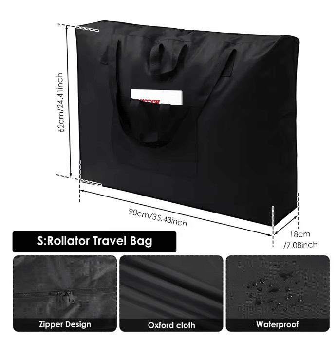 Waterproof Rollator Travel Bag Foldable Wheelchair Storage Cover