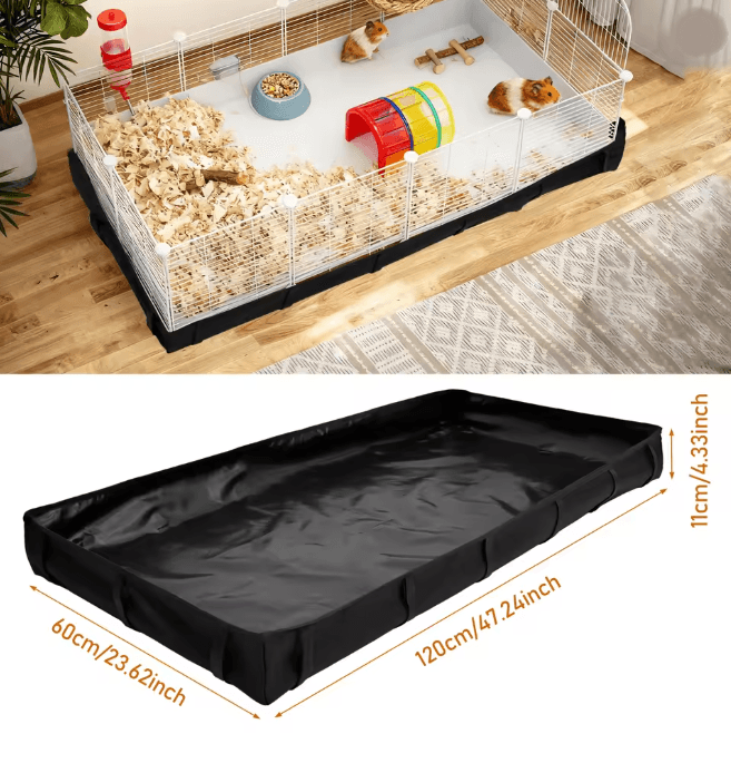 Waterproof Guinea Pig Cage Liner Oxford Cloth Habitat Base Pad