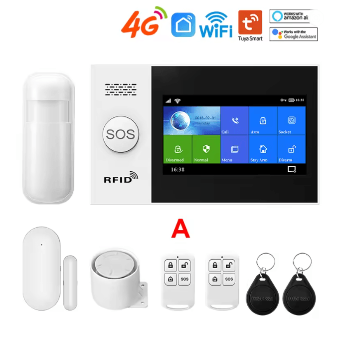 PGST Smart Home Security Alarm System 4G Wireless WIFI with Touch Screen and App Control