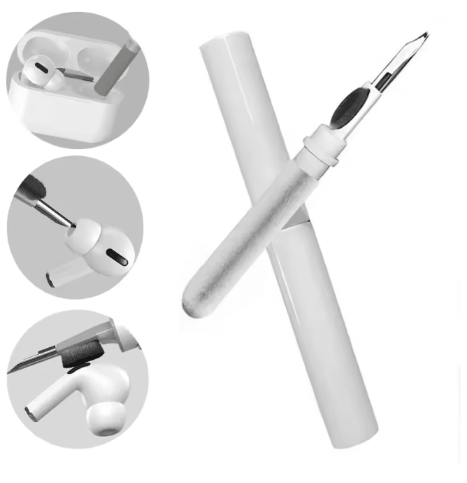 3 in 1 Earphone Cleaning Pen Dust Removal Tool for Phones Tablets and Headphones
