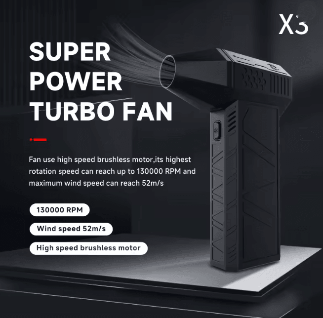 Mini Fan Fast Mini Turbo High Speed Portable Fan Compact Powerful Air Blow | Inspire ...