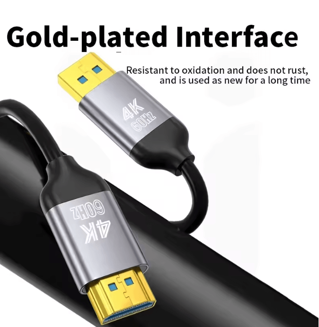 Unnlink 4K DisplayPort to HDMI Cable High Speed Video Adapter